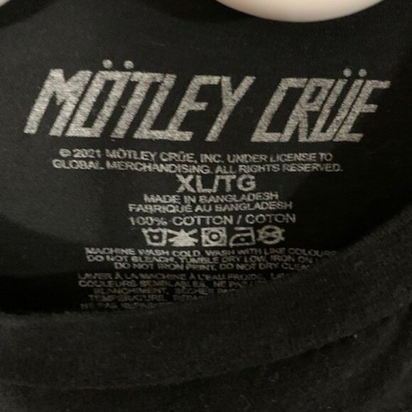 MOTLEY CRU MENS BAND TEE (XL) - Picture 4 of 4